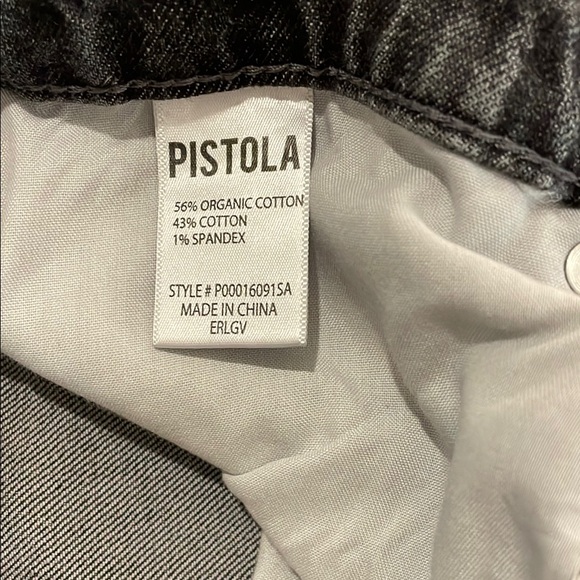 Pistola Grey Denim Distressed Jeans Women’s Size 30 Raw Hem - Picture 2 of 7
